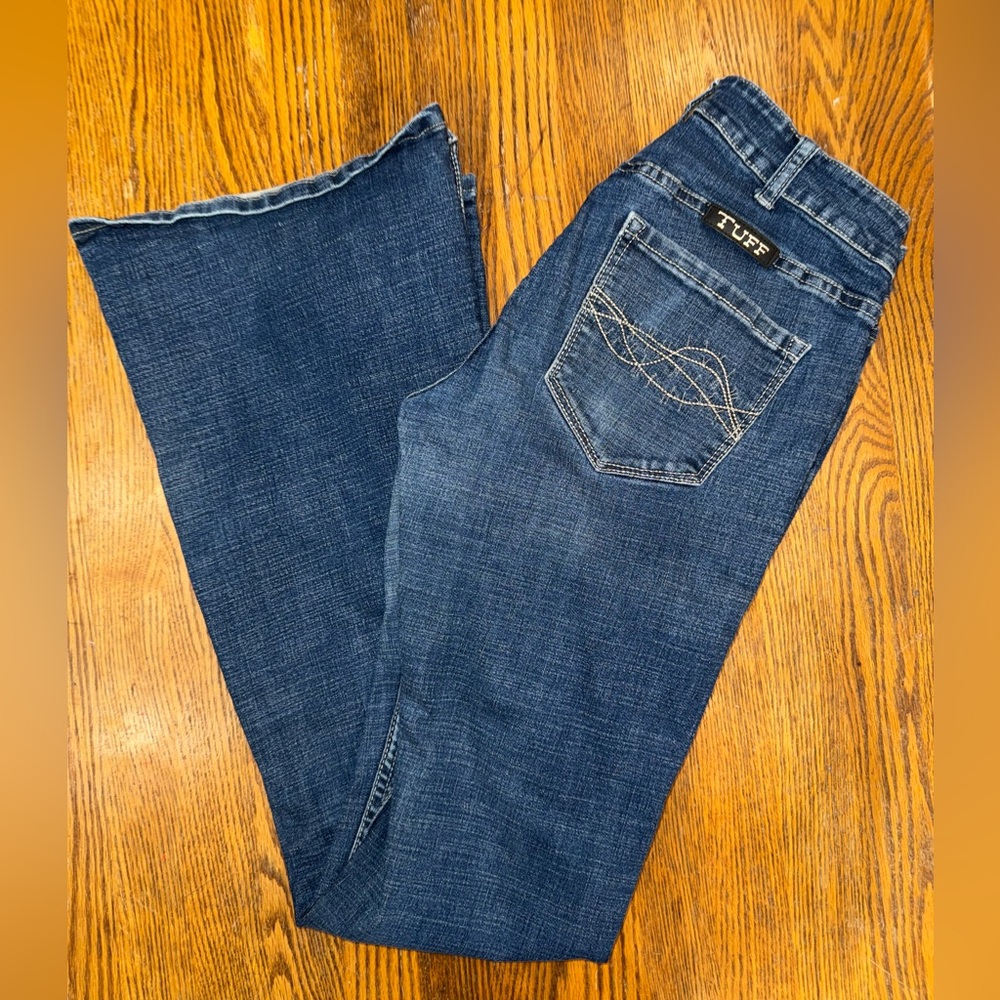 Cowgirl Tuff Dark Blue Boot Cut Jeans